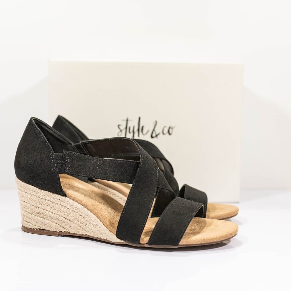 Style & Co. ZADDIE Faux-Suede Strappy Espadrilles